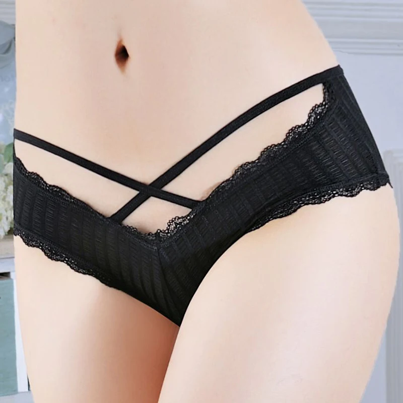 

Sexy Women Briefs Panties Girl Ballet Underwear Cross Hollow Lingerie Female Designer Culotte Teenage Bragas XXS-L 3037