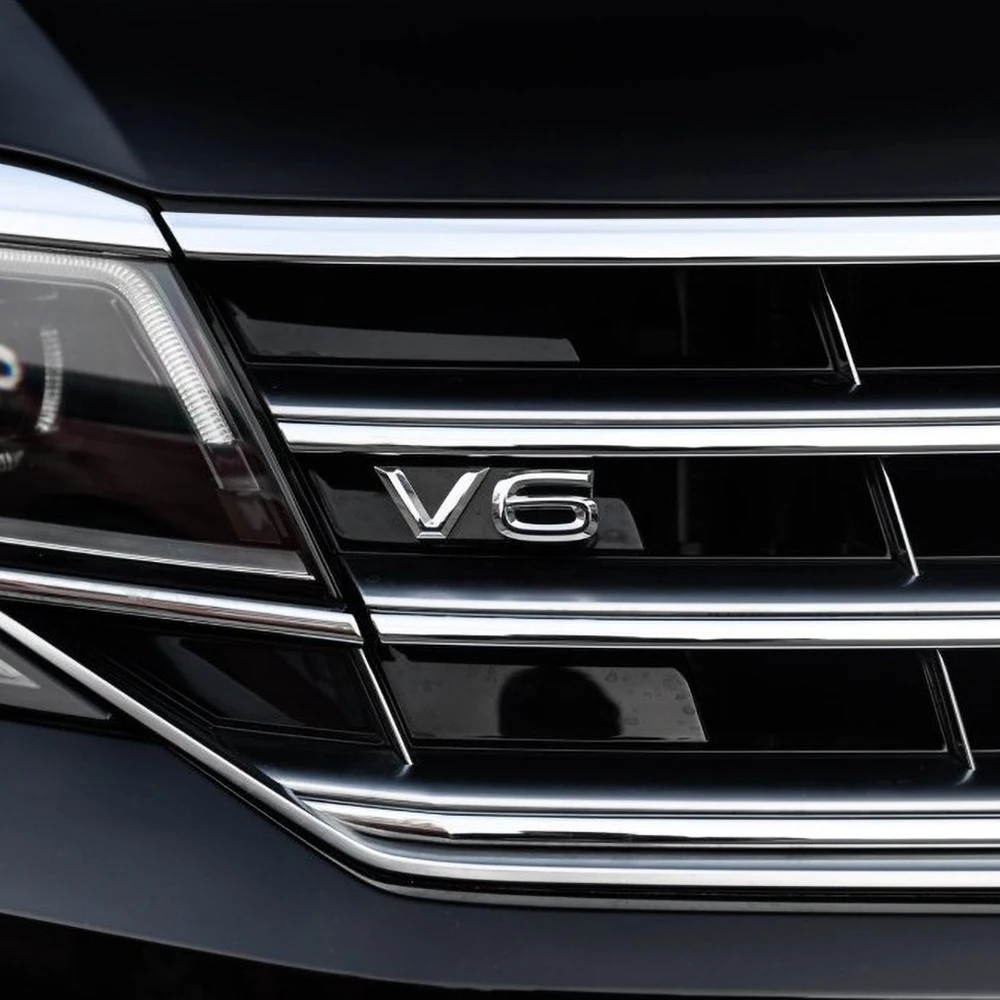 Автомобильные товары эмблема V6 наклейка на гриль для VW TERAMONT PHIDEON ARTEON MAGOTAN PASSAT PHAETON