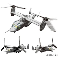 593pcs jx006 military v 22 osprey transporter building blocks model airplane set bricks toys gifts for kids boys children