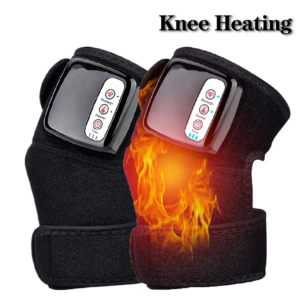 Электрический массажер для коленного сустава инфракрасный фиксатор