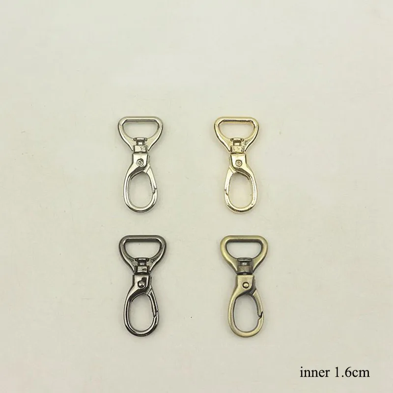 20pcs 16mm Metal Leather Buckles for Bag Strap 1/2 inch Swivel Clasp Lobster Keychain Clip Buckle Trigger Snap DIY Hardware
