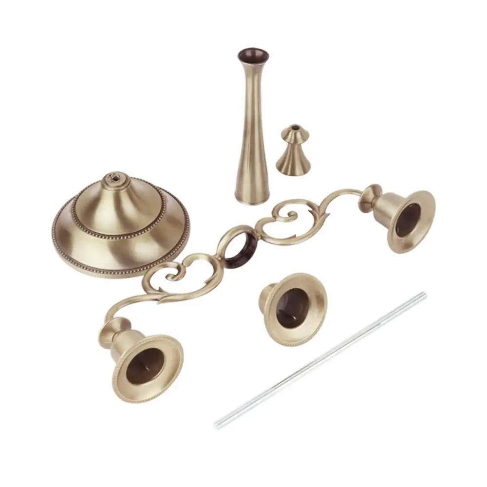 4 цвета цинковый сплав Европейский Стиль подсвечник трехглавый Candlestic