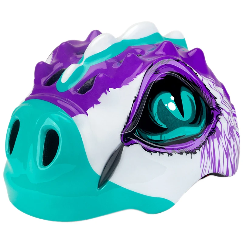 

Kids Bike Helmet Cartoon Dinosaur Adjustable Size Safety Skateboard Ski