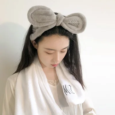 Повязка для волос мытья лица мягкая теплая повязка на голову из кораллового