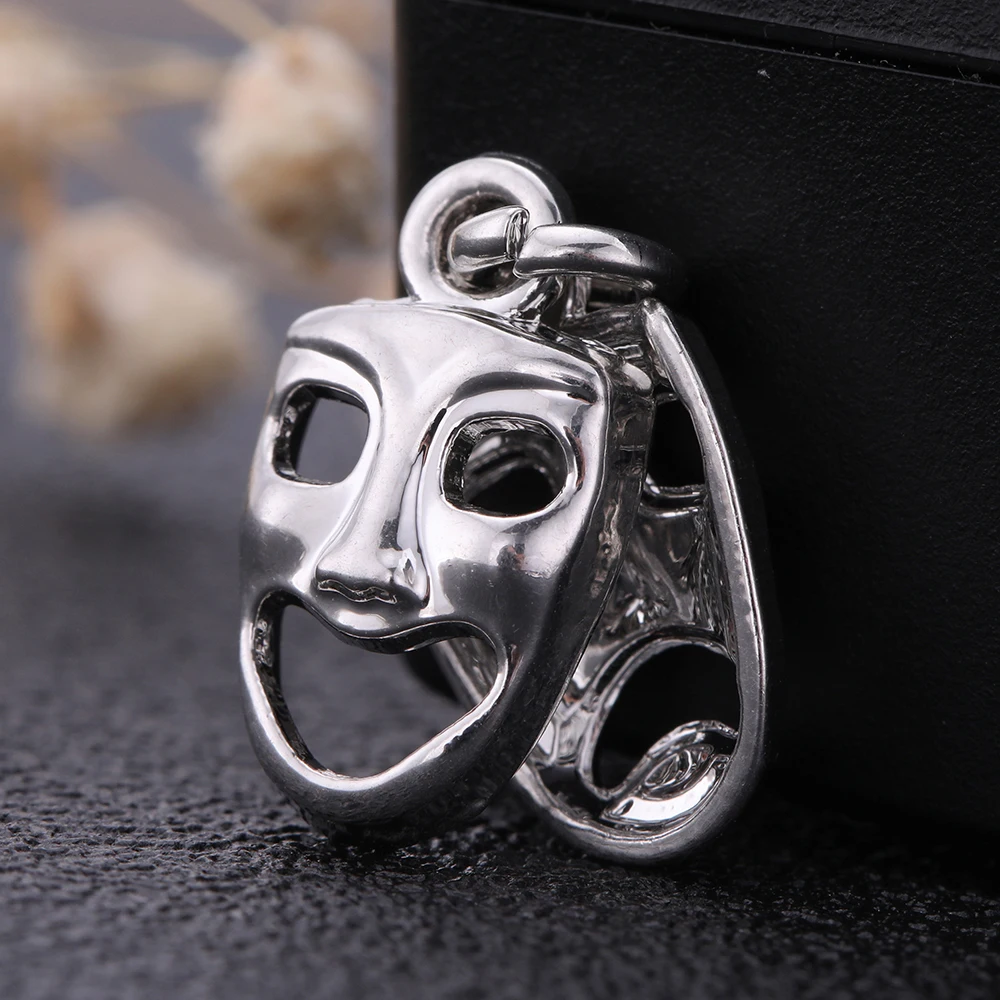 Skyrim 10Pcs Magic Two Man Clown Masks Charms Halloween Grimace Cry&ampSmiley Face Zinc Alloy Pendants Fashion DIY Jewelry Making |