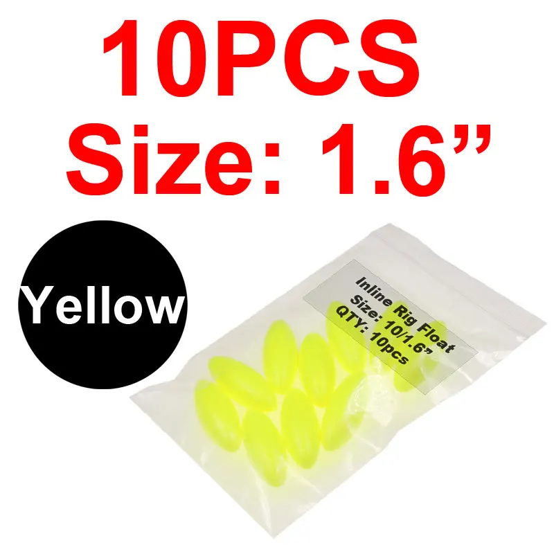 10pcs yellow 10l1.6 JIGEECARP 10 шт. поплавок для ловли сома, плавучий поплавок из этиленвинилацетата, поплавок для соленой воды, Рыболовные Поплавки, аксессуары, снапперы - Цвет: 10pcs yellow 10l1.6