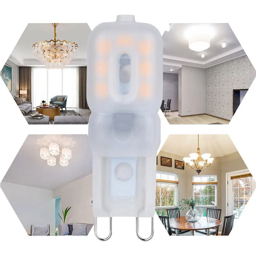 

1pcs G9 LED 3W Light Bulb AC DC 220V LED Lamp SMD2835 Spotlight Chandelier Lighting Replace Halogen Lamps