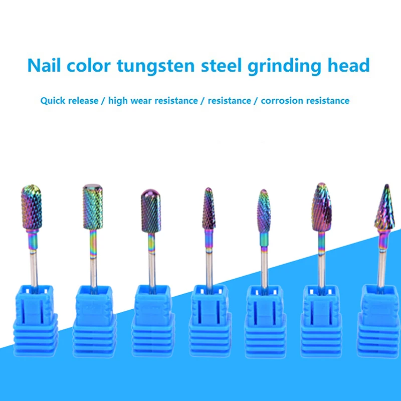 

Вольфрамовая сталь Радуга карбид вольфрама сверло для ногтей маникюр педикюр машина Электрический Маникюр дрель и аксессуары инструменты