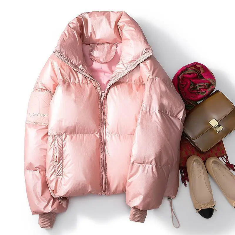 Модный яркий пуховик женская утепленная теплая парка с длинным рукавом для