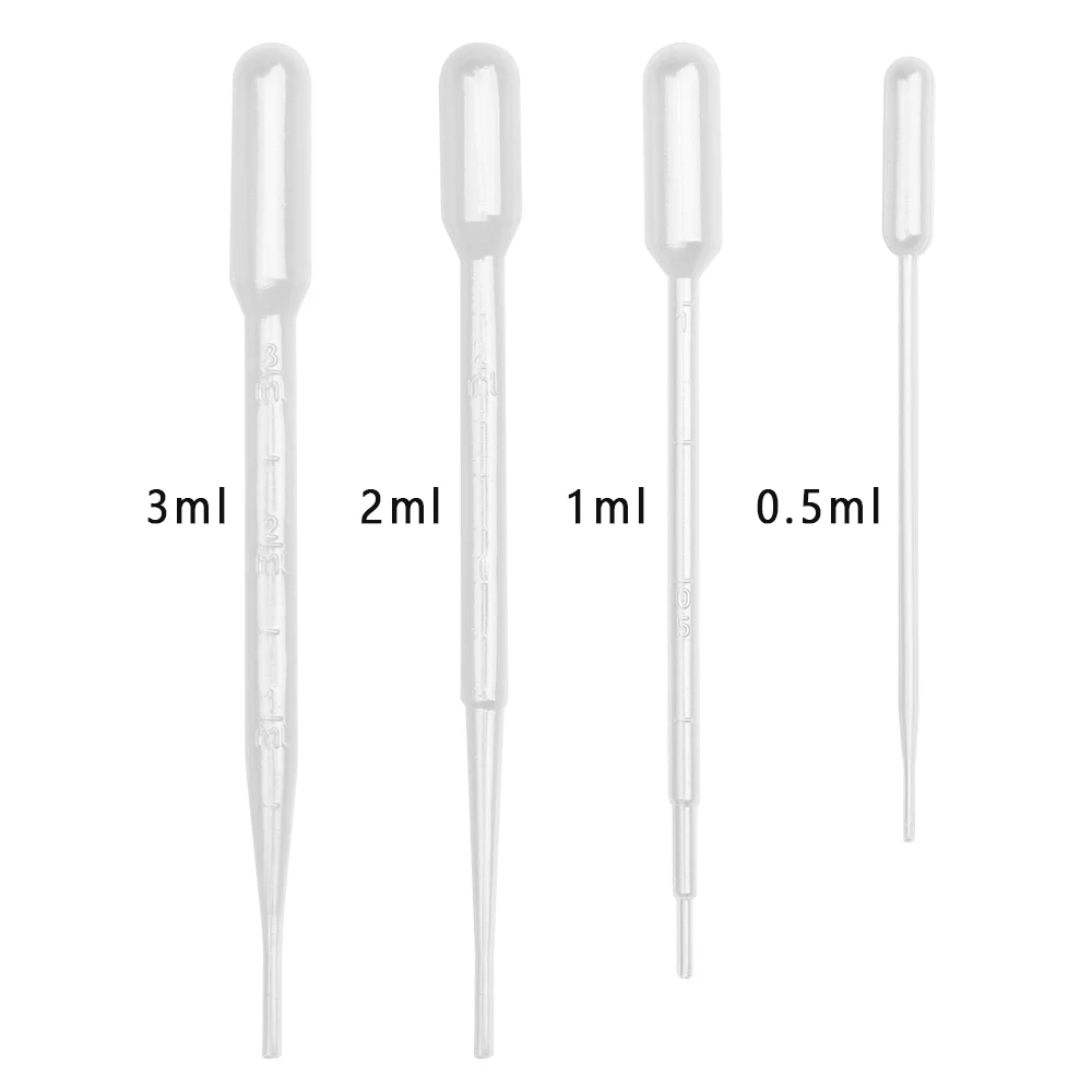 

0.5/1/2/3ml 100/250Pcs/pack Multi-function Disposable Dropper Transparent Pipettes Transfer Graduated Pipettes Lab Supplies 2021