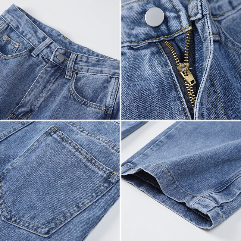 

Nbpm New 2021 Korean Fashion Denim Trousers Wide Leg Jeans Baggy Pants Jeans Woman High Waist Streetwear Girls Loose Bottom