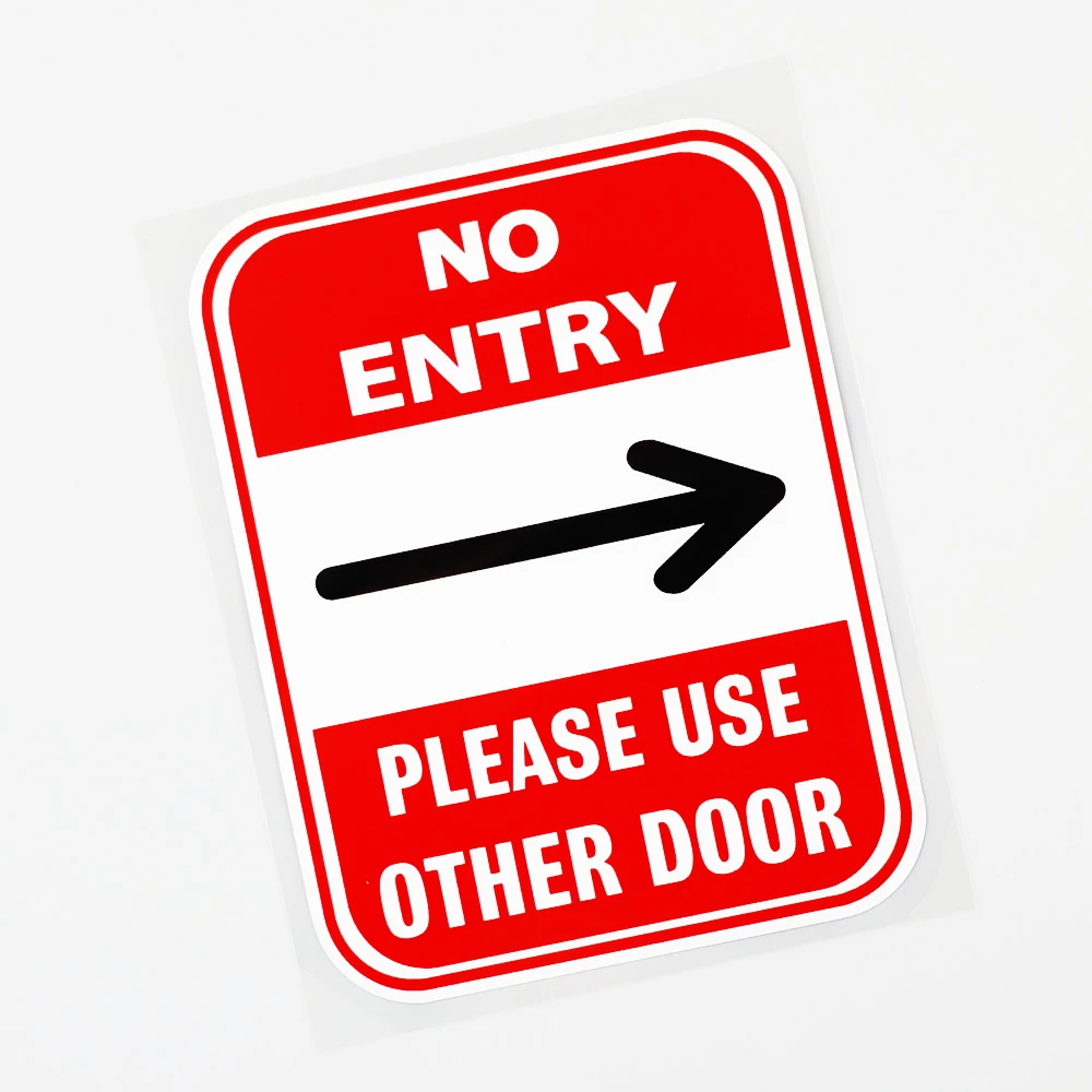 

14cm*11cm Creative Notice No Input, Please Use Other Door Car Stickers Pvc Fashionable and Interesting Car Body Decal Decoration