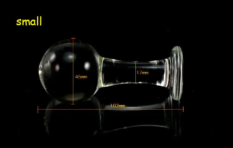3 Size Choose Crystal Glass Butt Plug Anal Balls Dilatador Expander Dildo Vagina Sex Toys For Couples | Красота и здоровье