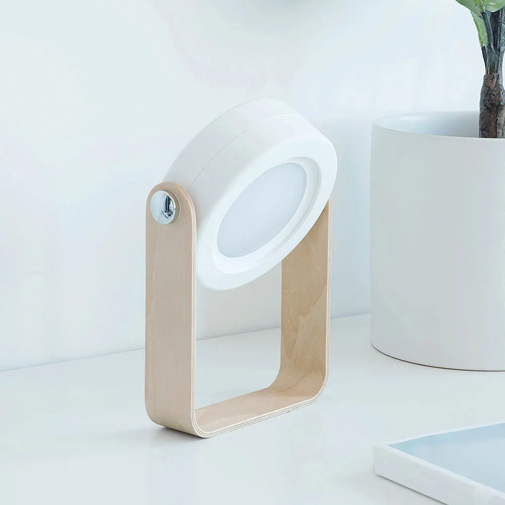 

Настольная лампа, ночник, прикроватная лампа, светодиодный маленький 3D USB сенсорный регулируемый, складной портативный светильник белого ц...