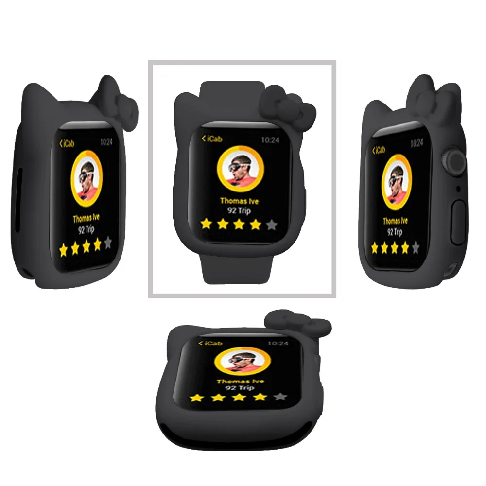 Чехол Serilabee KIT TY CAT для apple watch 4 5/3/2/1 40 мм 44 мм милый защитный силиконовый чехол s для iwatch series 4 5/3/2/1