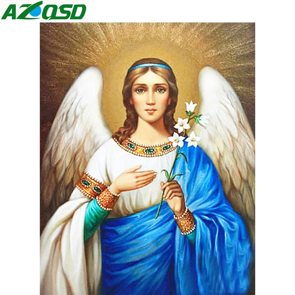 AZQSD Алмазная мозаика иконы религиозное украшение для дома подарок алмазная