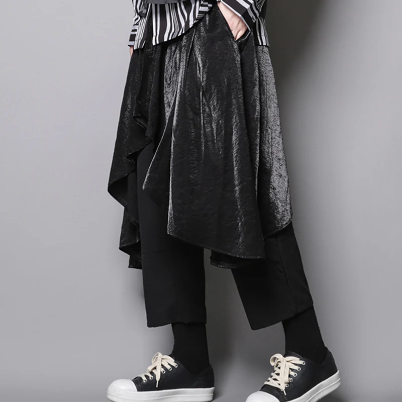 Мужские брюки черные повседневные Весенние Новые Модные индивидуальные