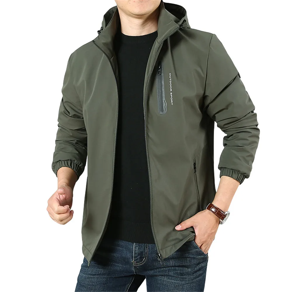

WWKK Men's Climbing Trekking Windbreaker Fishing Waterproof Jackets Outdoor Men Hiking Jacket Plus Velvet Winter Male Sport Coat