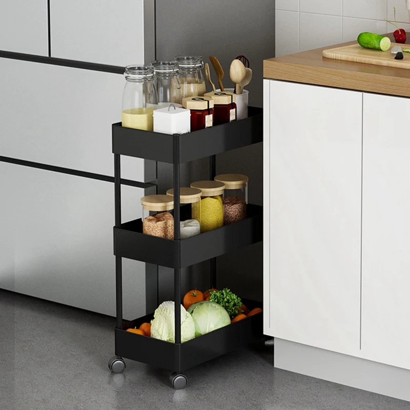 Тонкий корзина для хранения 3 уровня Ванная комната Органайзер пластиковая сумка