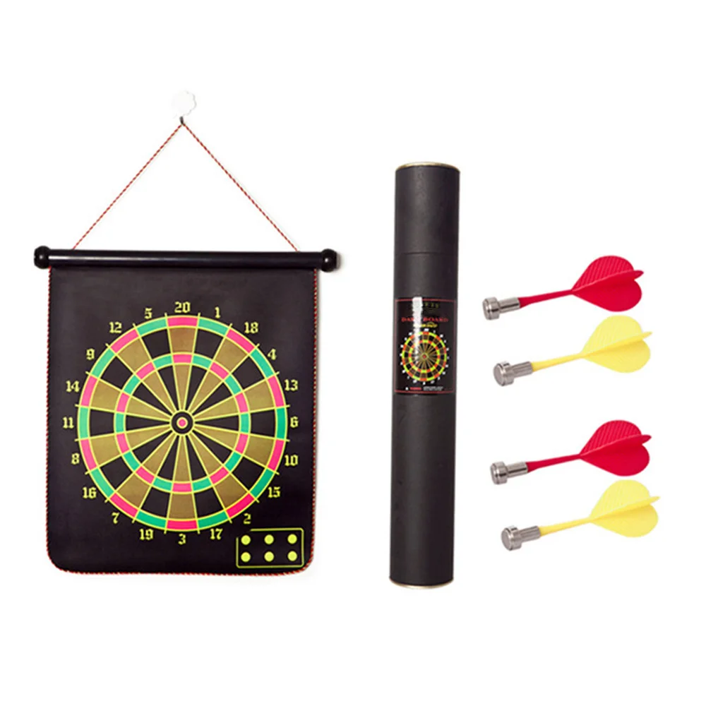

2 Sides Dartboard Double Sided Hanging Dart Bulleye Target Game Durable Board Target Dart Accessories Safety Kids Adults Toys