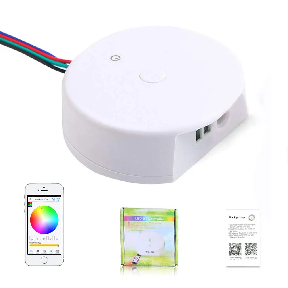 DC12V 24 в светодиодный светильник Bluetooth контроллер для RGB RGBW Magic UFO Смартфон APP с