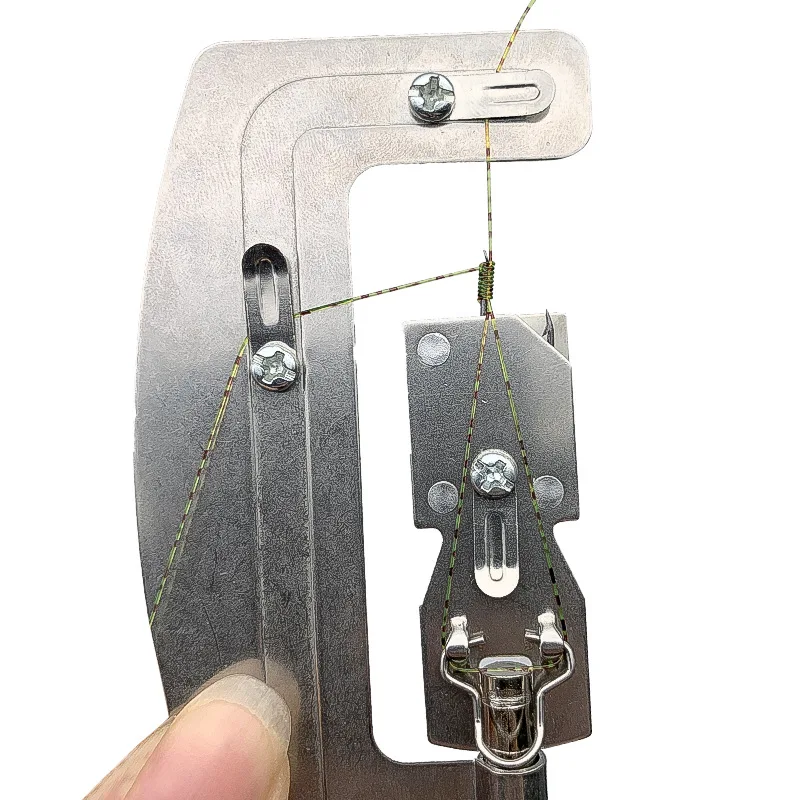 

1pcs 10.3cm 48g Stainless Steel Semi-automatic Fishing Hook Line Knotter Tier Machine Portable Fishing Tackle Accessories