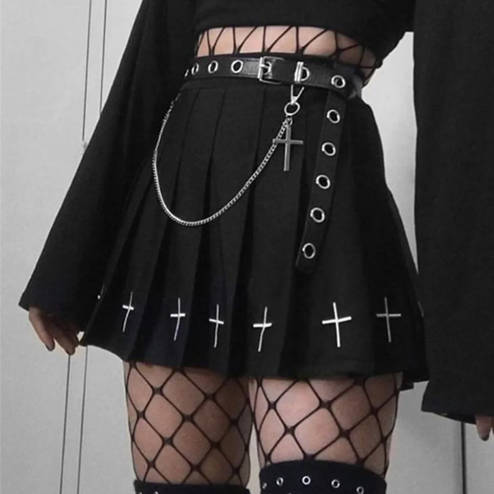 Женская плиссированная юбка с высокой талией Летняя Сексуальная мини-юбка