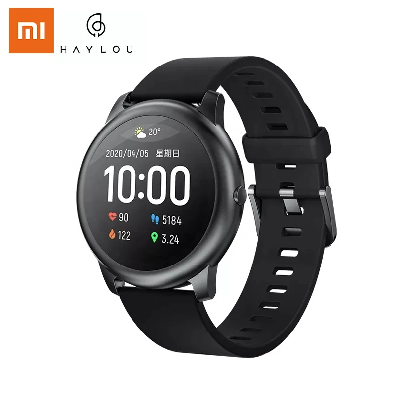 Original Xiaomi Mijia Haylou Solar LS05 Smart Watch Man Outdoor Running Global Version Long Standby Heart Rate Sport Smartwatch