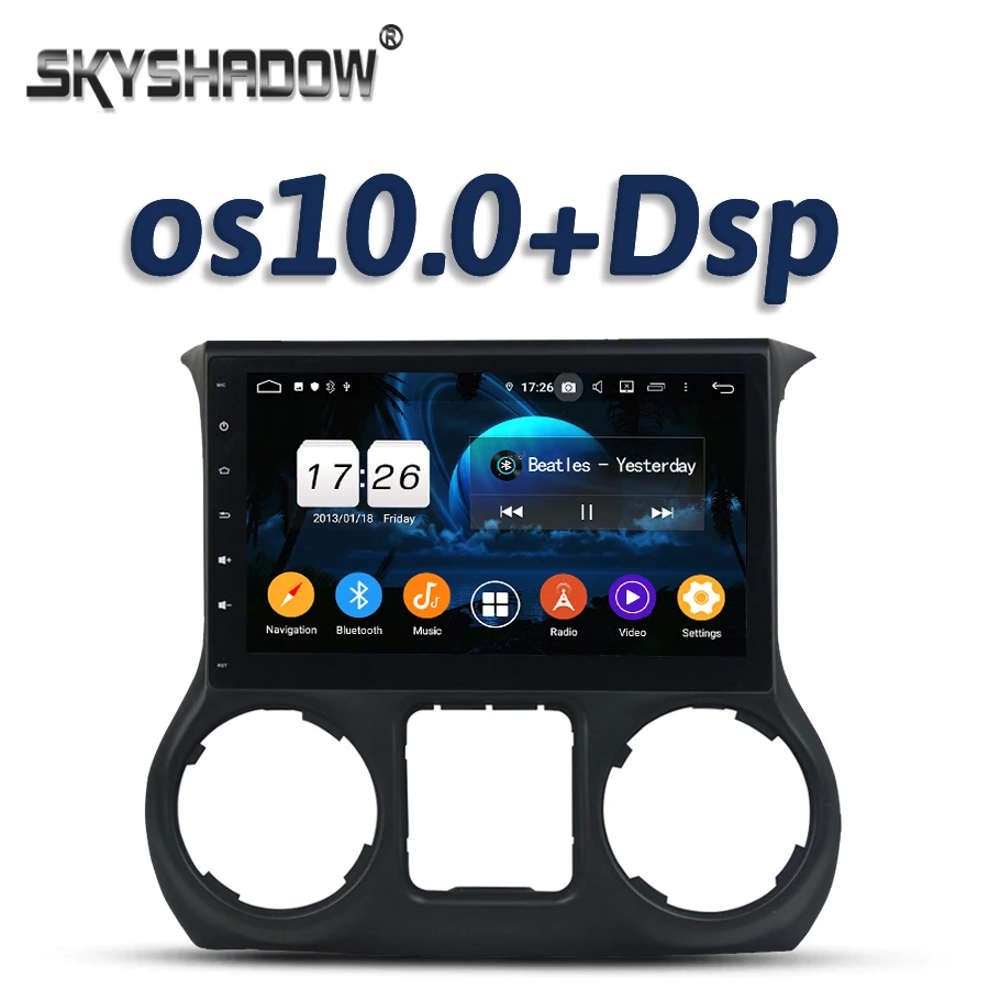 Автомобильный DVD-плеер 10 1 дюйма DSP IPS Android 4 Гб + 32 GPS Google map RDS радио wifi Bluetooth 5 0 DVR