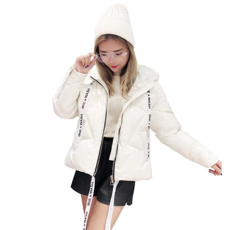Короткая куртка 2019 Студенческая свободная пуховая одежда в Корейском стиле с
