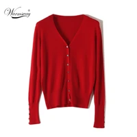 hot brand high quality shell cufflinks knitted cardigan shirt top female loose shawl autumn womens sweater jacket b 088