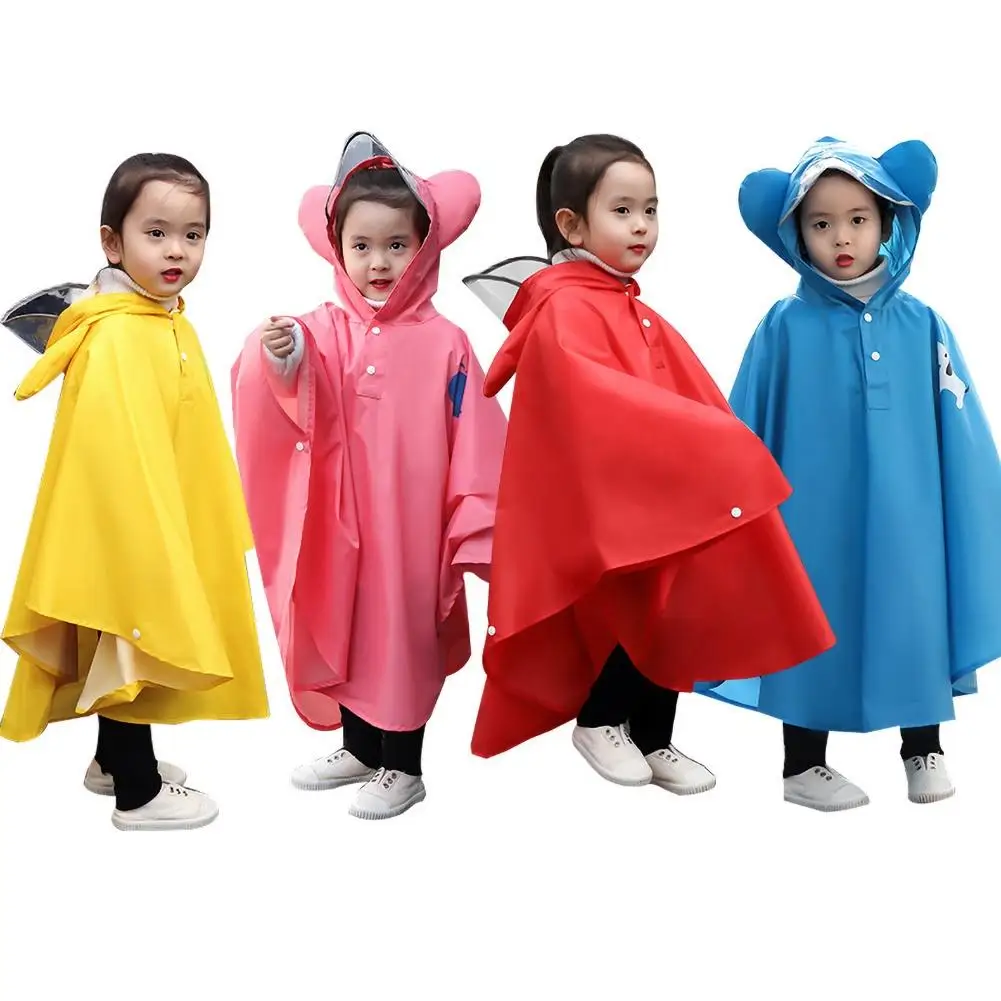 Плащ унисекс одноразовый водонепроницаемый с мультяшными животными| |