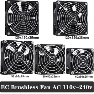 Осевой вентилятор Gdstime EC, 110 В, 120 В, 220 В, 240 в, с винтамирешеткой, 60 мм, 80 мм, 90 мм, 120 мм