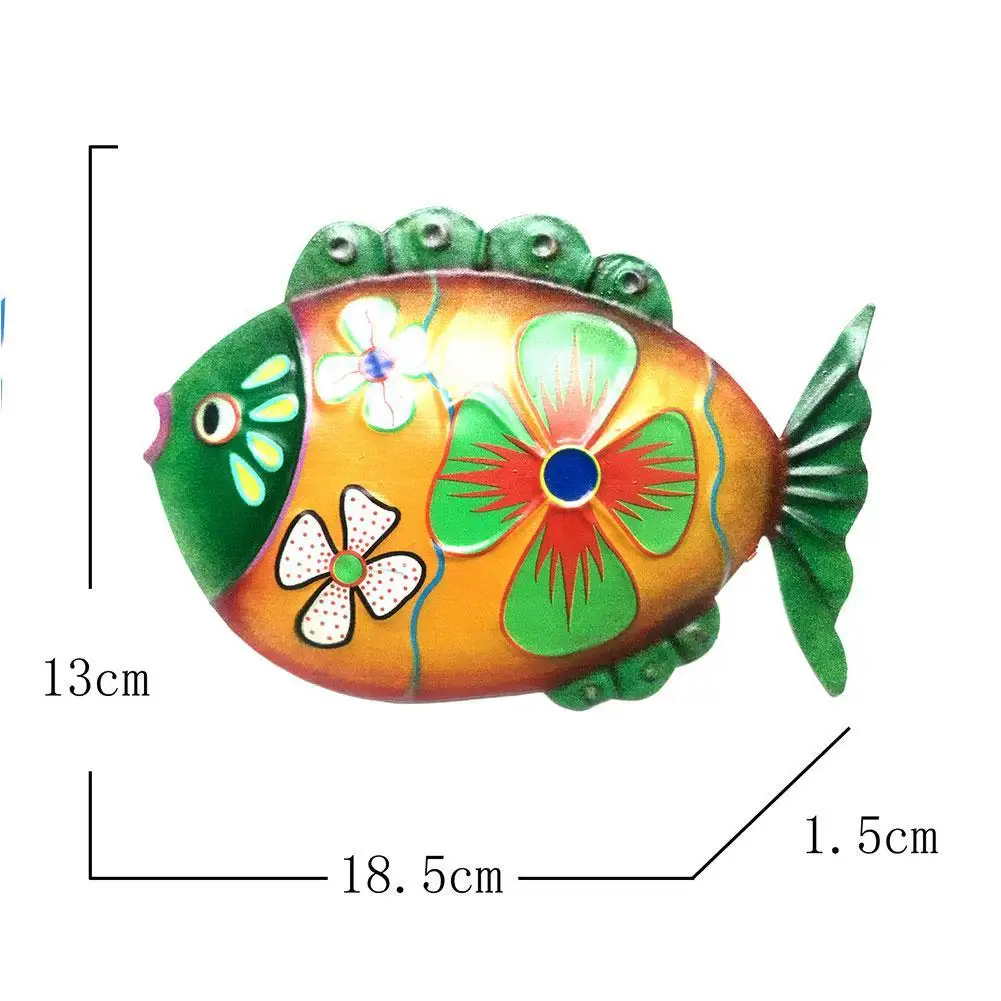 

1Pcs Fish Wall Decoration Stylish Unique Decorative Art Craft Wall Garden Decor Ornament For Home Fish Hanging H9D5