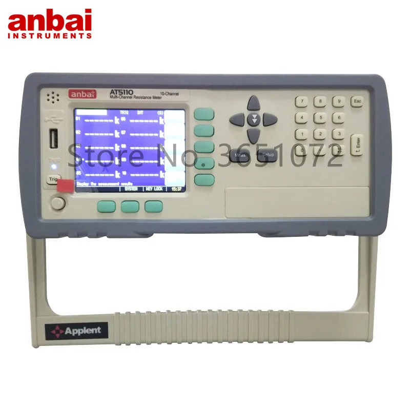 Многоканальный измеритель сопротивления AT5110 с обработчиком и интерфейсом