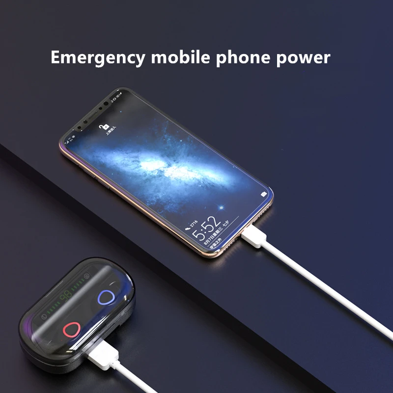 TWS IPX6 Водонепроницаемый спортивный беспроводной Bluetooth 5 0 наушники сенсорное
