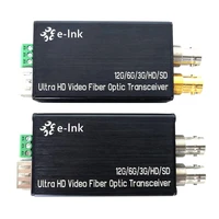 broadcasting mini 4k 12g sdi fiber optic transceiver 6g sdi fiber extender with tallyrs485 12g sdi to fiber converter