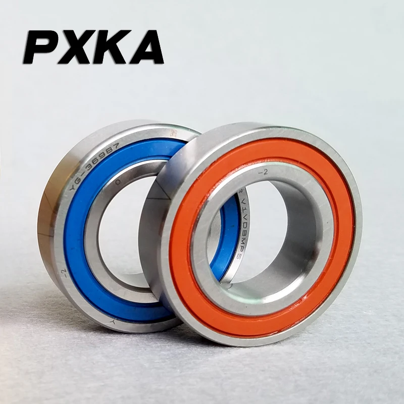 Бесплатная доставка 1 пара 7005 7005C 2RZ P4 DF DB 25x47x12 25x47x24 герметичные Радиально-упорные