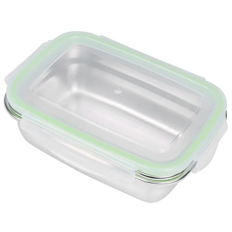 

304 Stainless Steel Lunch Box Eco-Friendly Portable Food Storage Container Refrigerator Multipurpose Leakproof Crisper Box