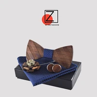 brand pocket square brooch gravata tie decoration hanky cufflink sets striped wooden bow tie ties for mens corbatas para hombre