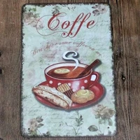 coffee vintage iron painting plaques cafe house bar wall decor visit our store more products