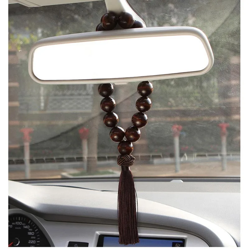 Автомобильные деревянные бусины Подвесные Украшения для Honda CRV Accord Odeysey Crosstour FIT Jazz