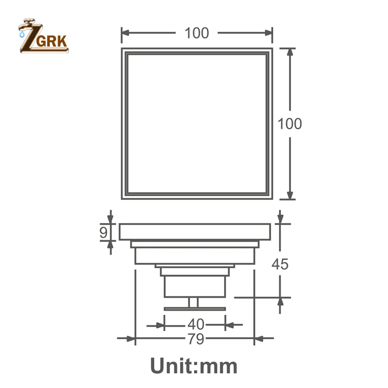 zgrk bathroom floor drain square 10cm antique bronze shower drain brushed gravity flushing balcony bathroom anti odor drains free global shipping