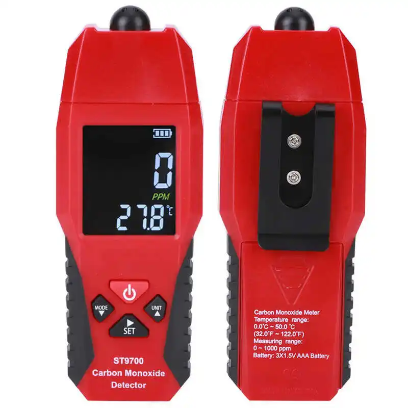 

ST9700 Handheld Carbon Monoxide Meter CO Gas Tester Quality Monitor Detector Gauge