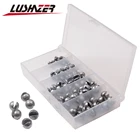 LUSHAZER 100 шт.лот рыболовные свинцовые Свинцовые Приманки премиум-класса в форме грузила