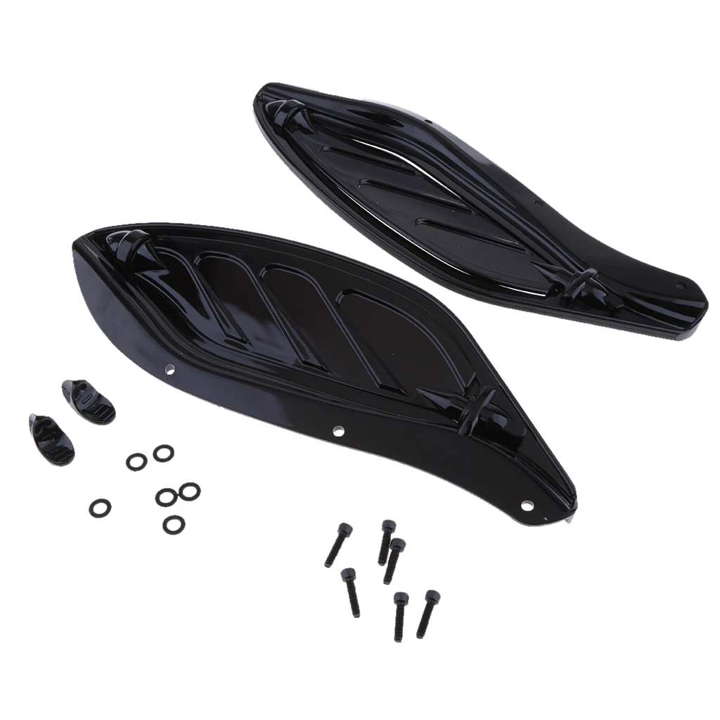 Side Wing Windshield Air Deflectors Fairing For Touring 1996-2013