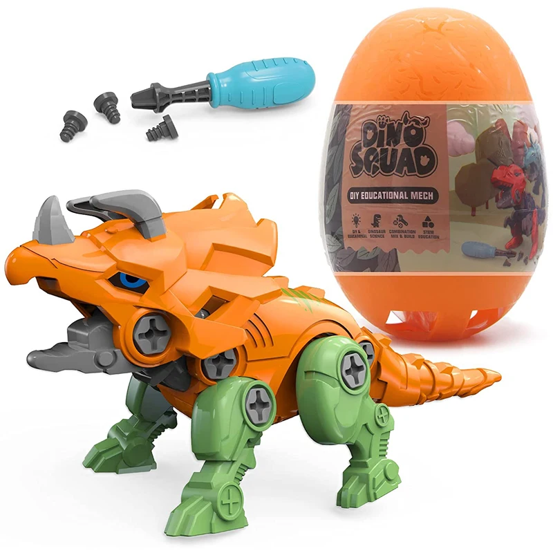 5 in 1 Dinosaur Building Toys DIY Transform Into Robot Set Learning Educational Kit for Kids Boys Birthday Christmas | Дом и сад