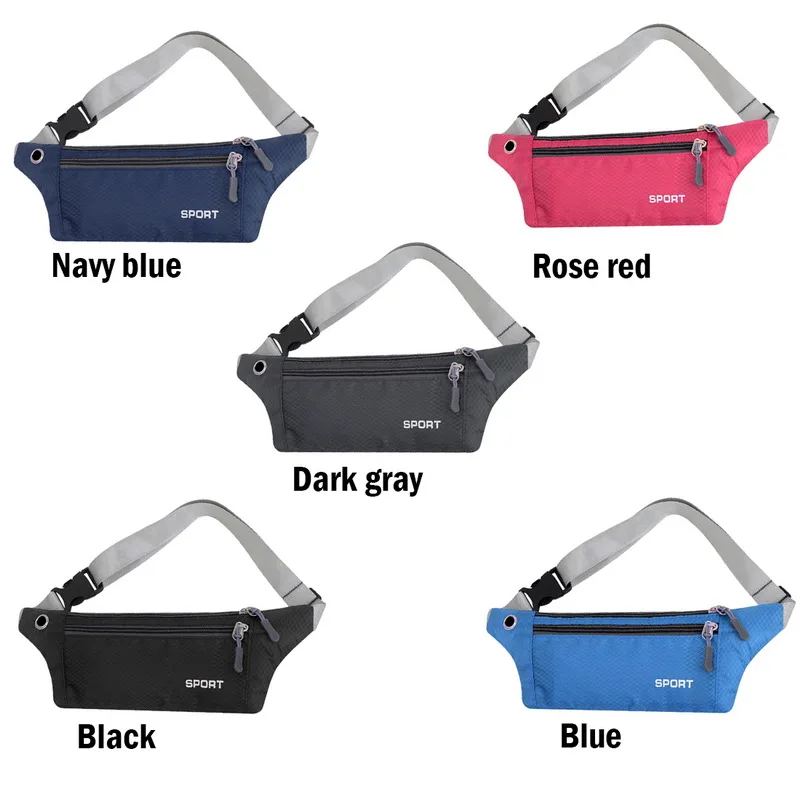 

Hot Sale Fanny Pack Female New Sports Fashion Waterproof Chest Handbag Unisex Waist Bag Ladies Waist Packs Belly Belt Bags Purse