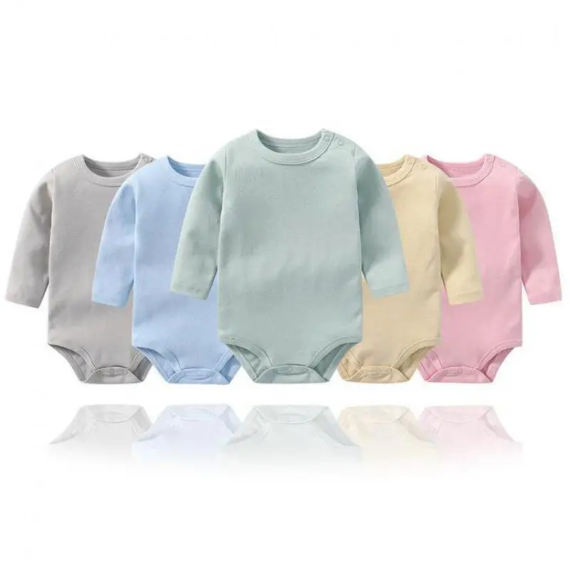 

Коллекция 2021 года, Детские боди из 100% хлопка для мальчиков и девочек, весенняя одежда для новорожденных яркие цвета, пижамы с длинными рукав...