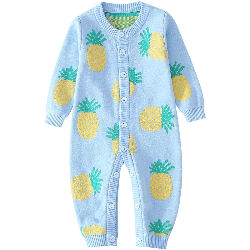 Детский комбинезон рождественские боди из хлопка детский вязаный шерстяной